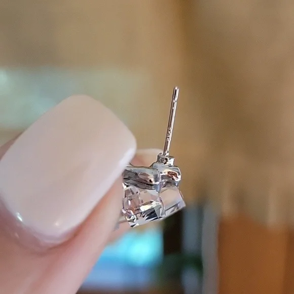 Prismatic Cube Cluster Earrings, S925 posts - Picture 10 of 10